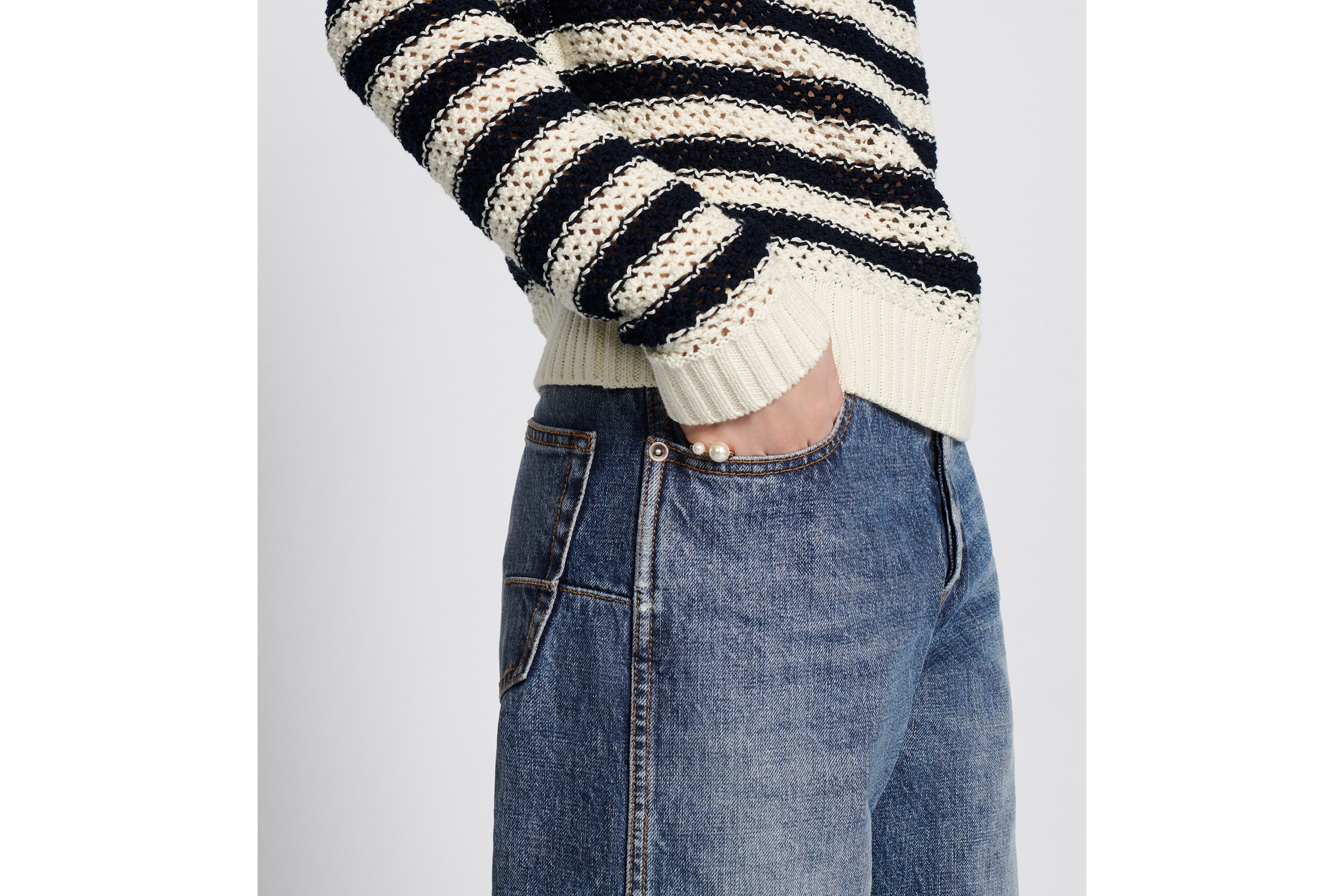 Dior Dior 8 Straight Cropped Jeans, D03 | REVERSIBLE