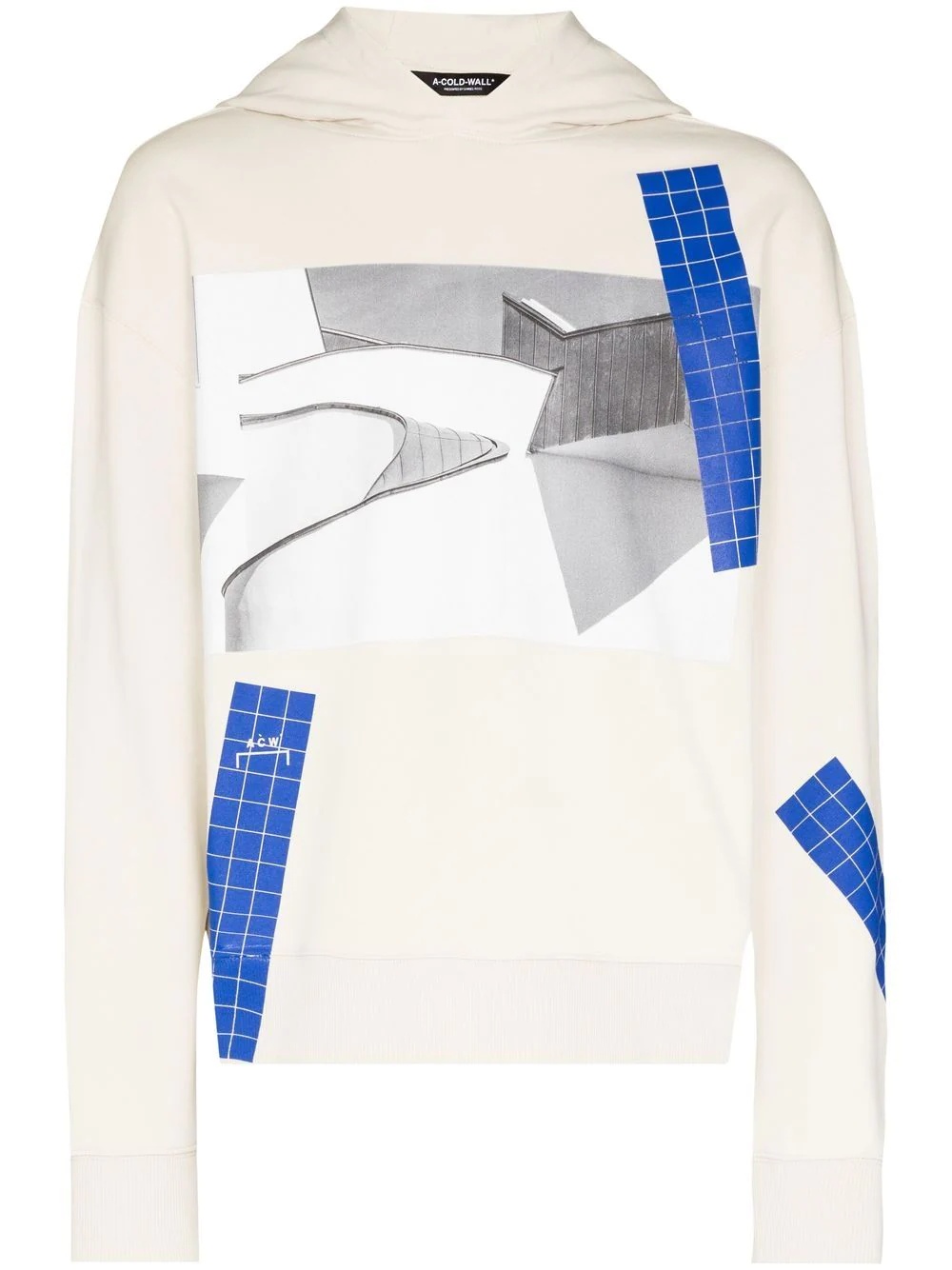 graphic-print pullover hoodie - 1