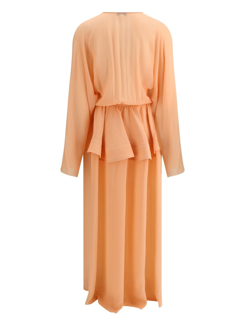 peplum-detail maxi dress - 2