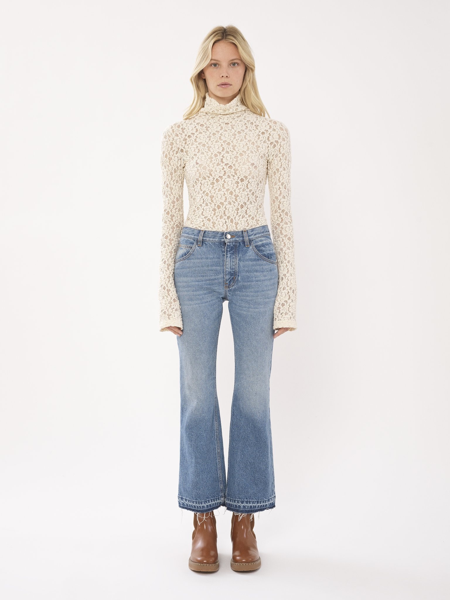 CROPPED STRAIGHT JEANS - 3
