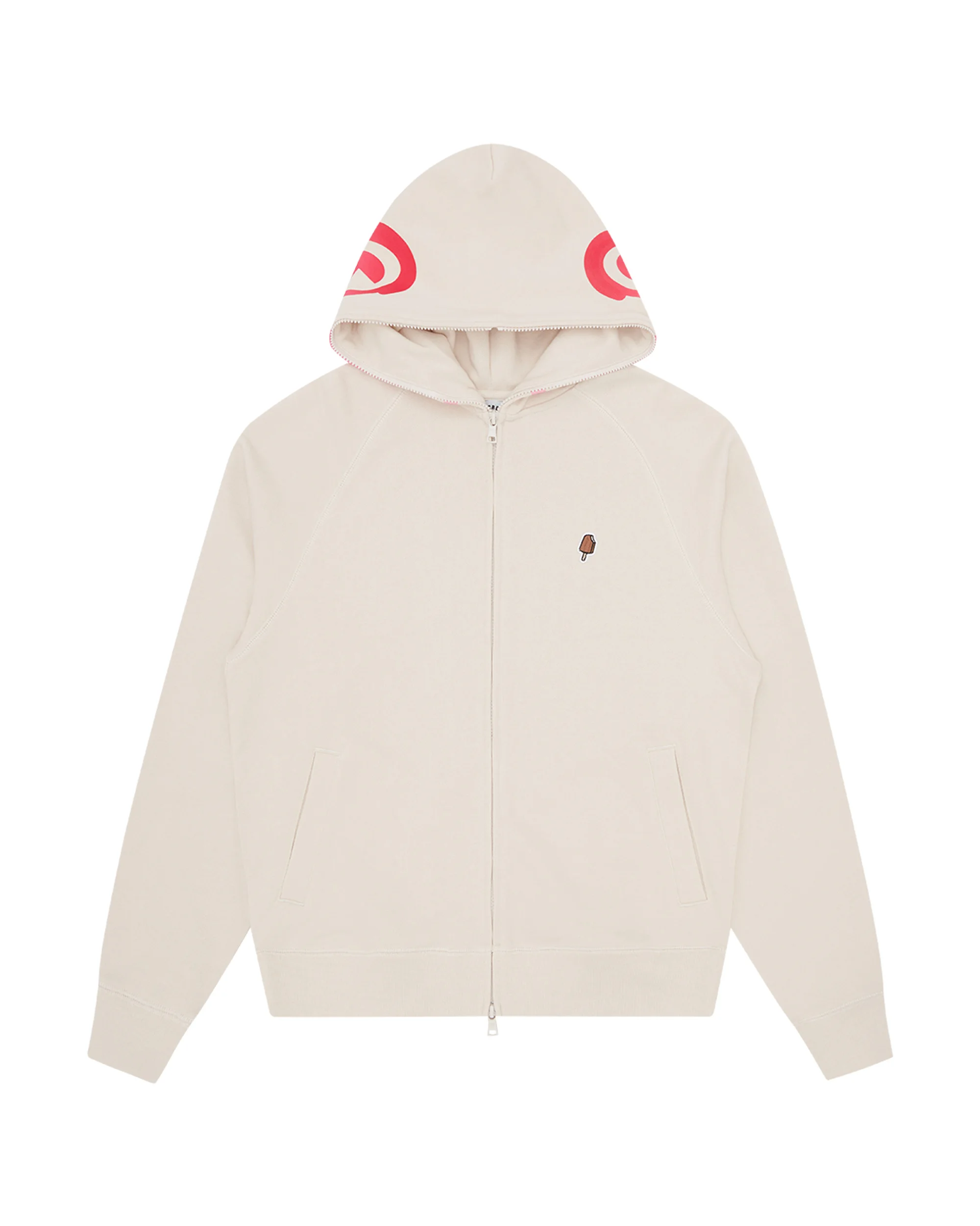 GRADIENT SMILEY ZIP THROUGH HOOD - 1
