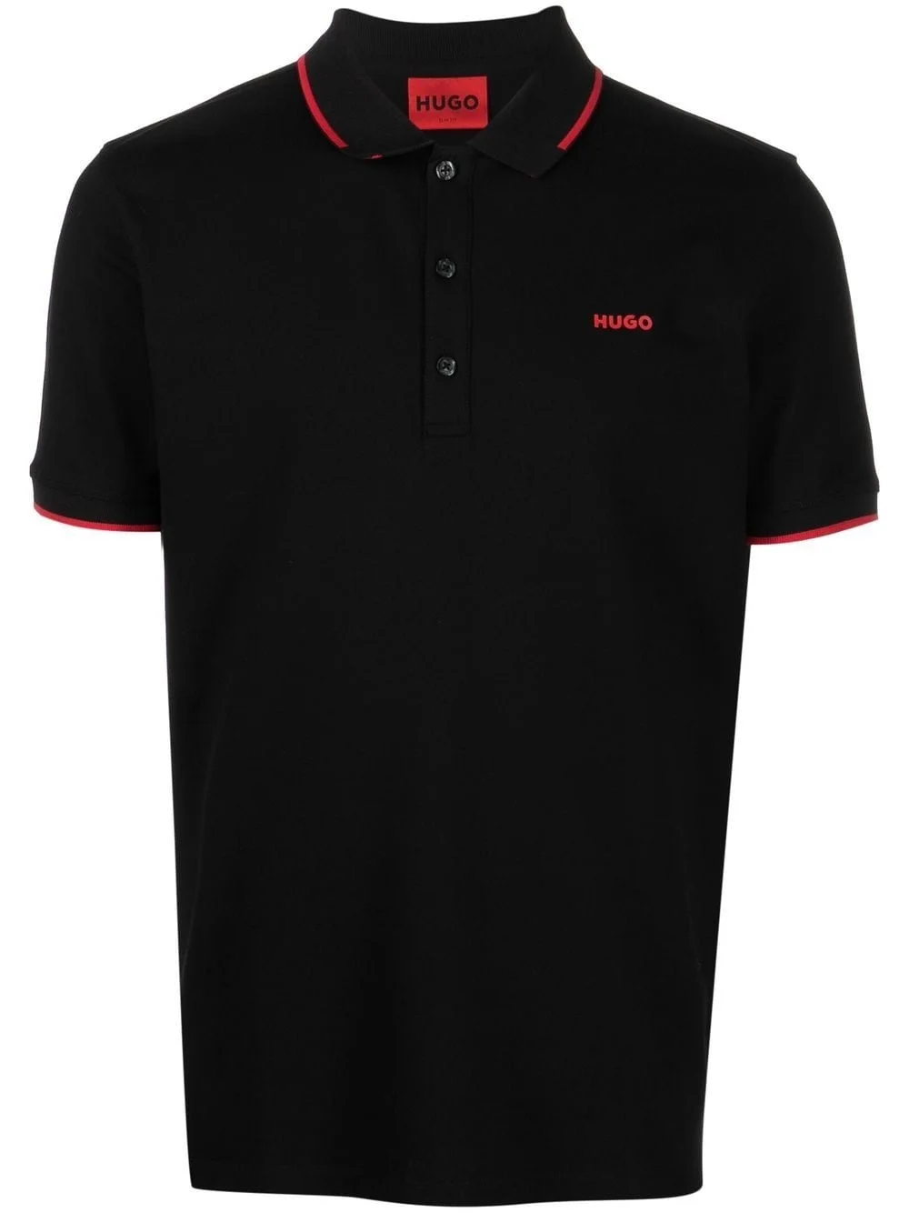 logo-print polo shirt - 1