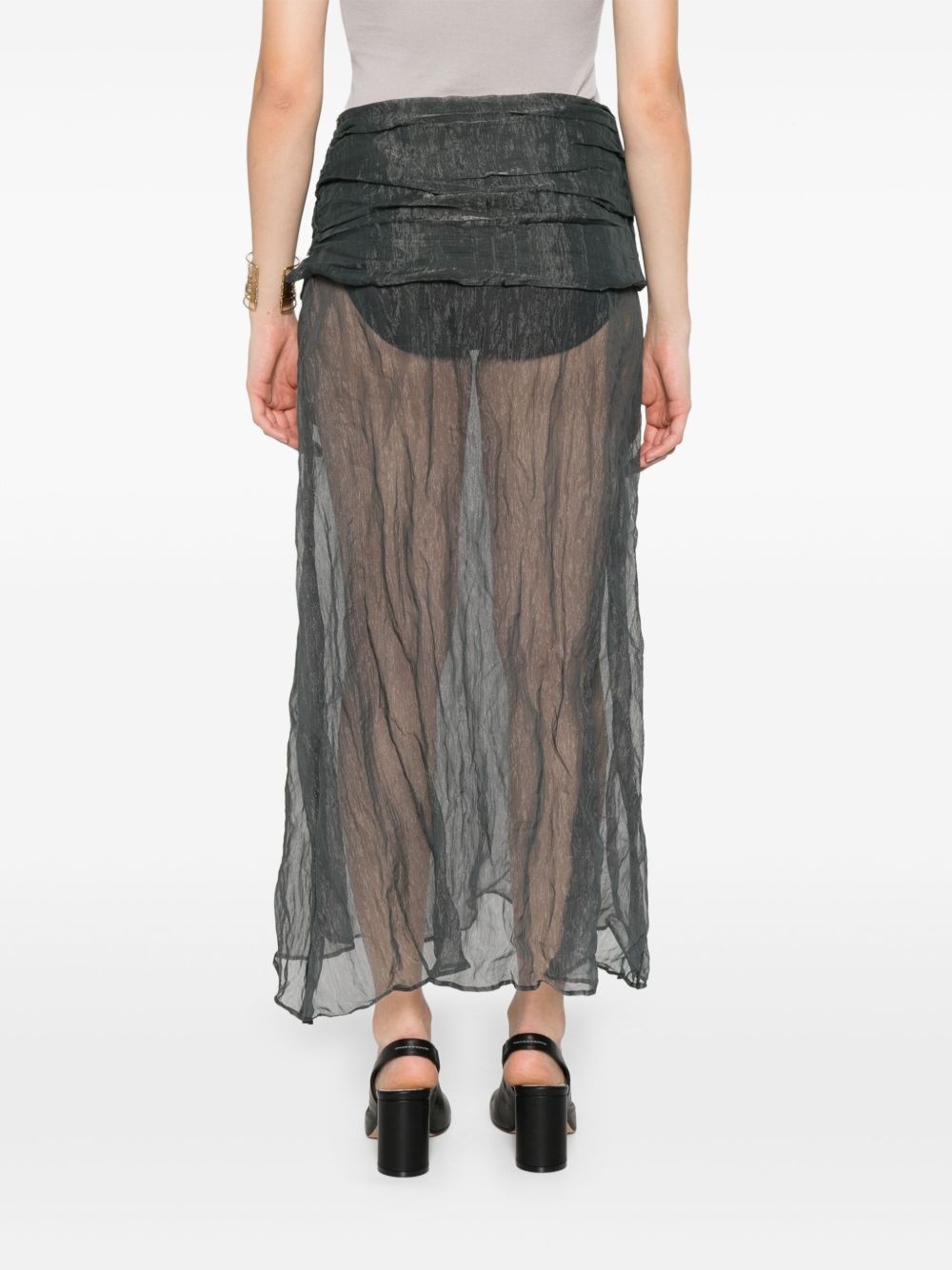 draped skirt - 4