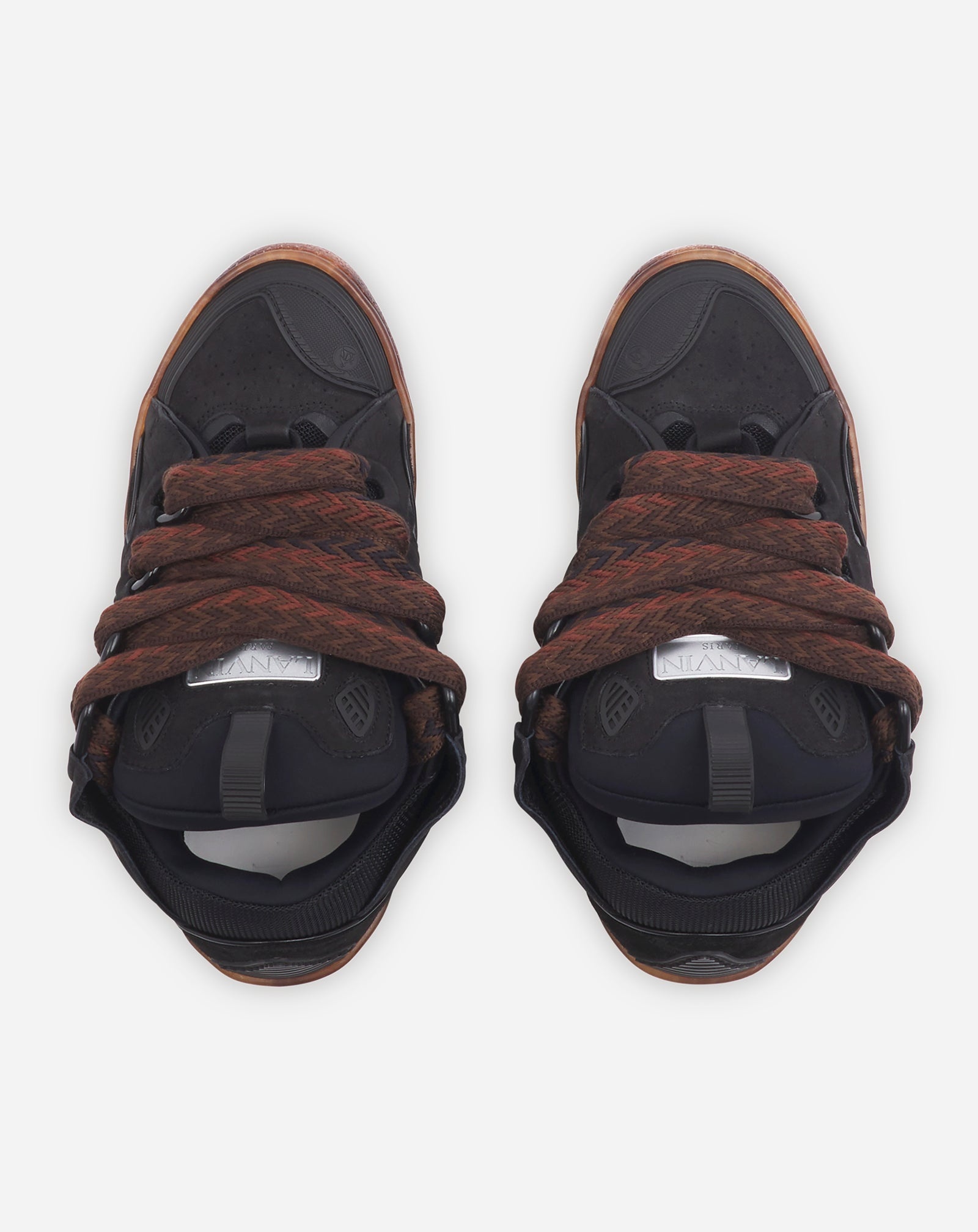 LEATHER CURB SNEAKERS - 3