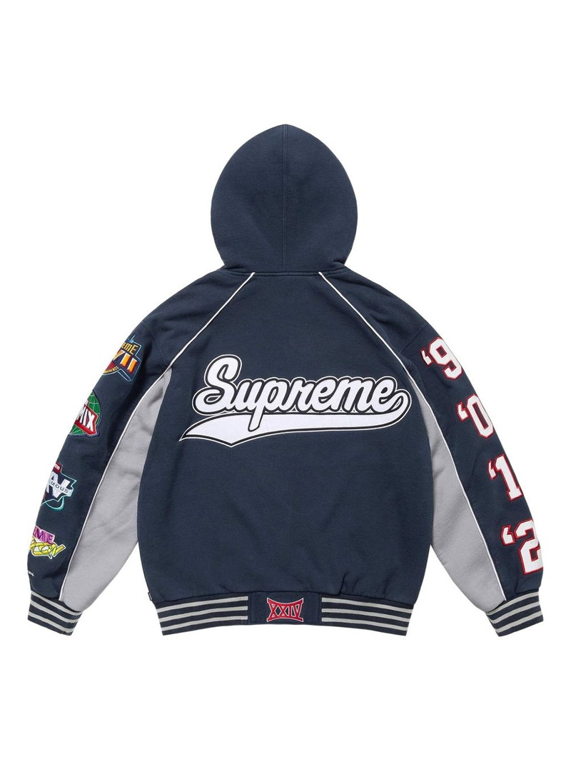 Supreme Playoffs zip -up hooded sweater outlook