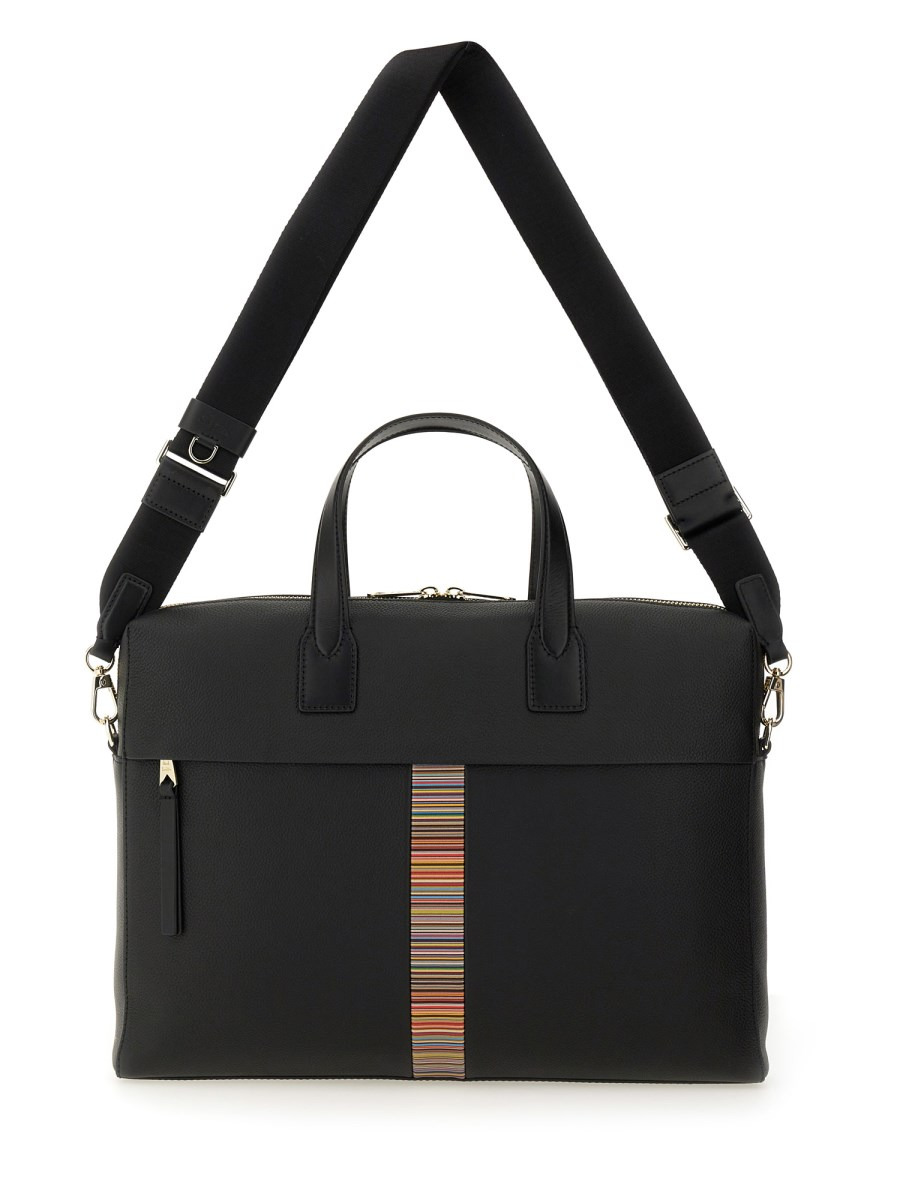 BORSA "SIGNATURE STRIPE" IN PELLE - 2