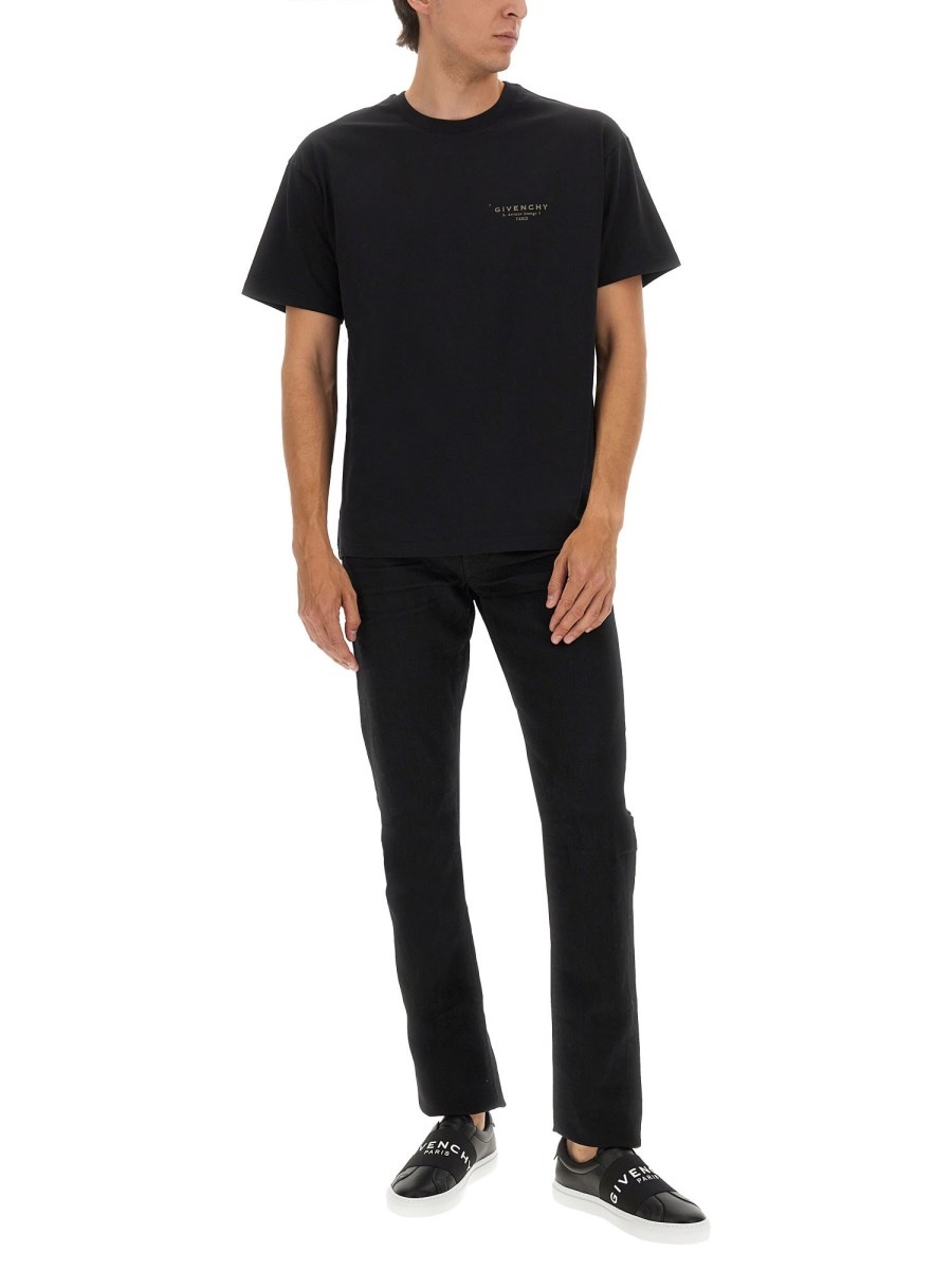 COTTON REGULAR FIT T-SHIRT WITH LOGO PRINT - 2