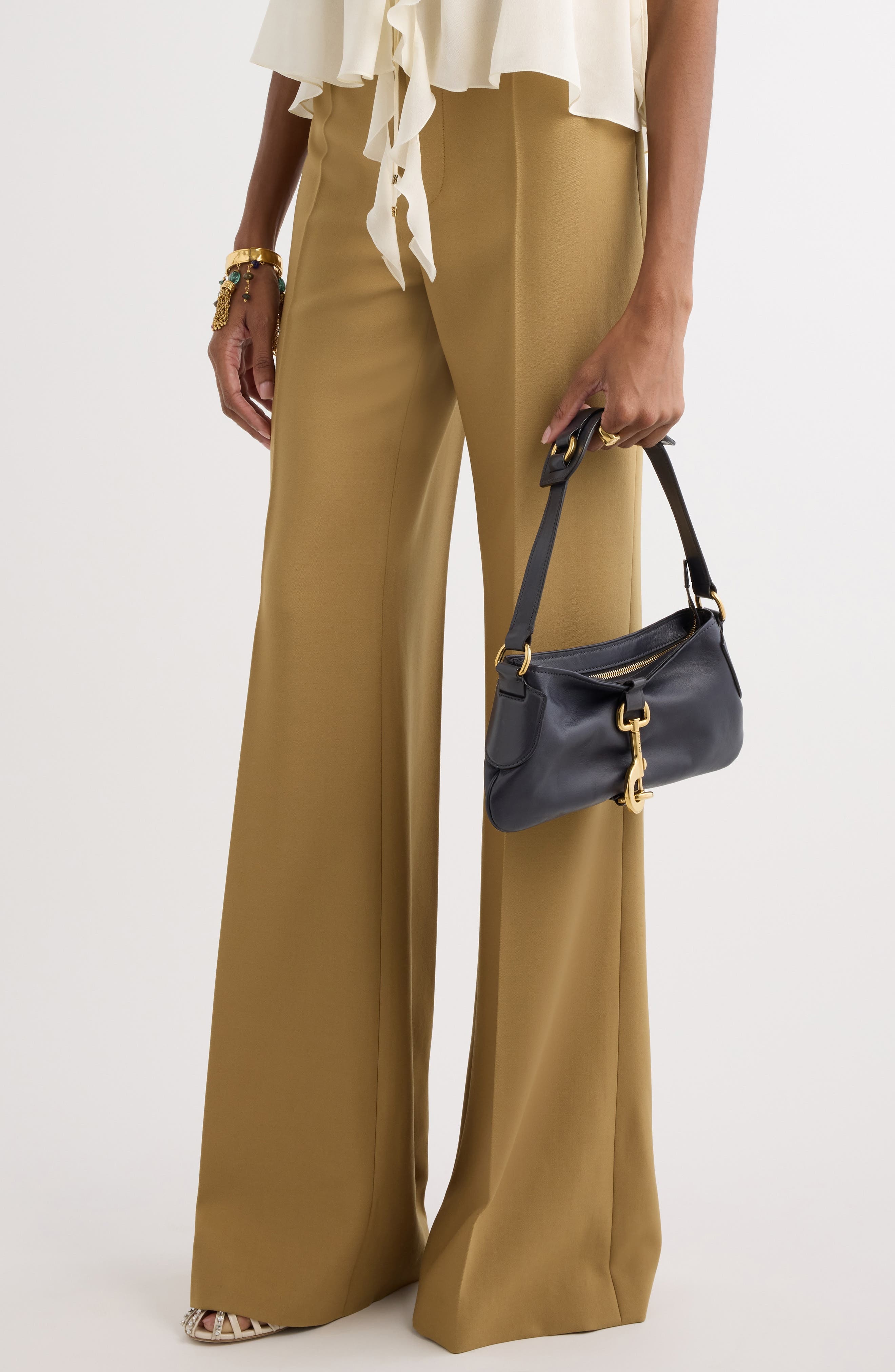 Chloé Kerala 25 Leather Shoulder Bag in 44C Black Navy at Nordstrom - 2