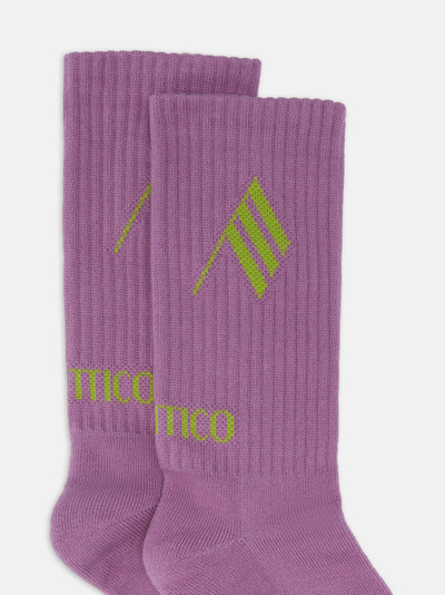 THE ATTICO VIOLET AND LIGHT GREEN SHORT LENGTH SOCKS outlook