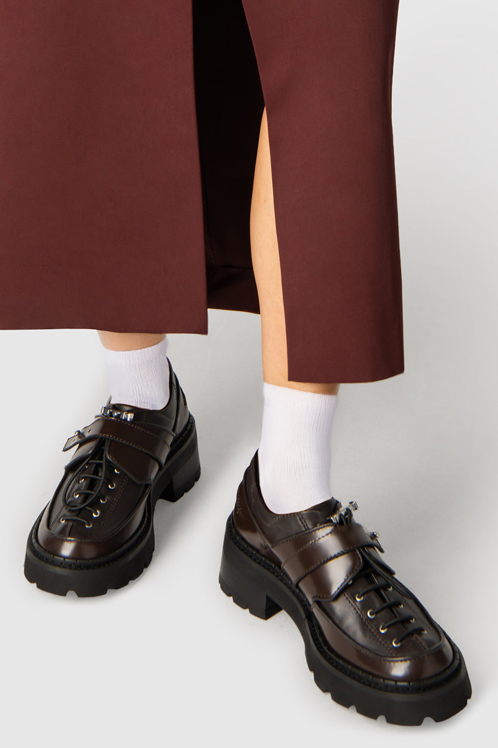 Yaka Creeper Ristretto Semi Patent Leather - 6