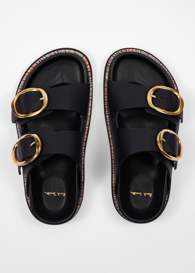 Women's Black 'Misia' Mule Sandals 5