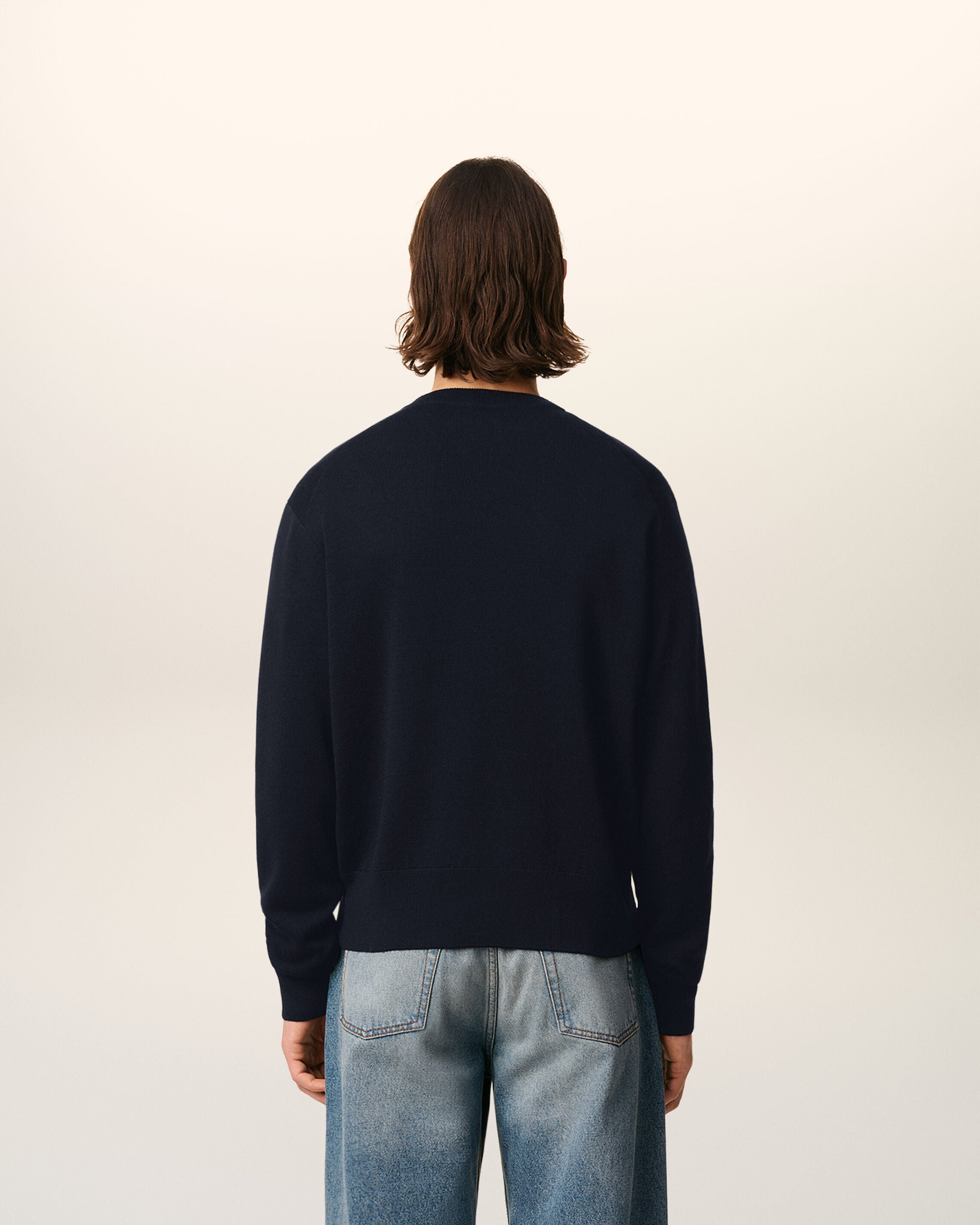 BLUE WOOL AMI DE COEUR CARDIGAN - 5