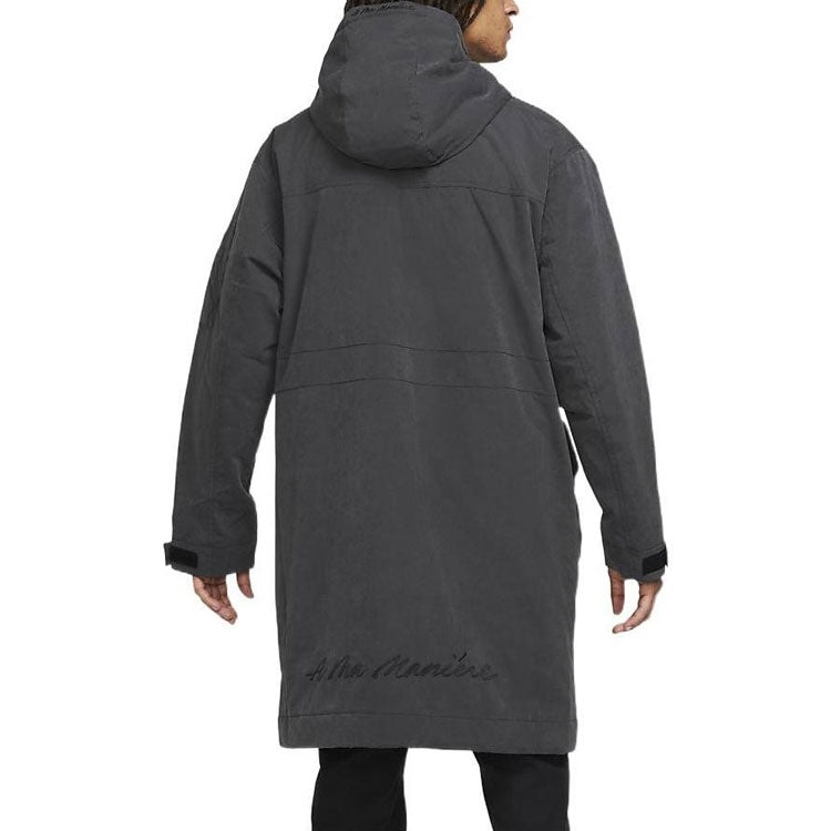 Air Jordan x A Ma Maniere Hooded Trench Coat Asia Sizing 'Grey' DJ9757-010 - 4