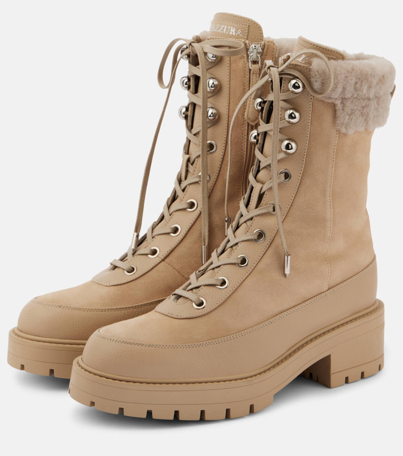 Very Cortina shearling-trimmed ankle boots 4