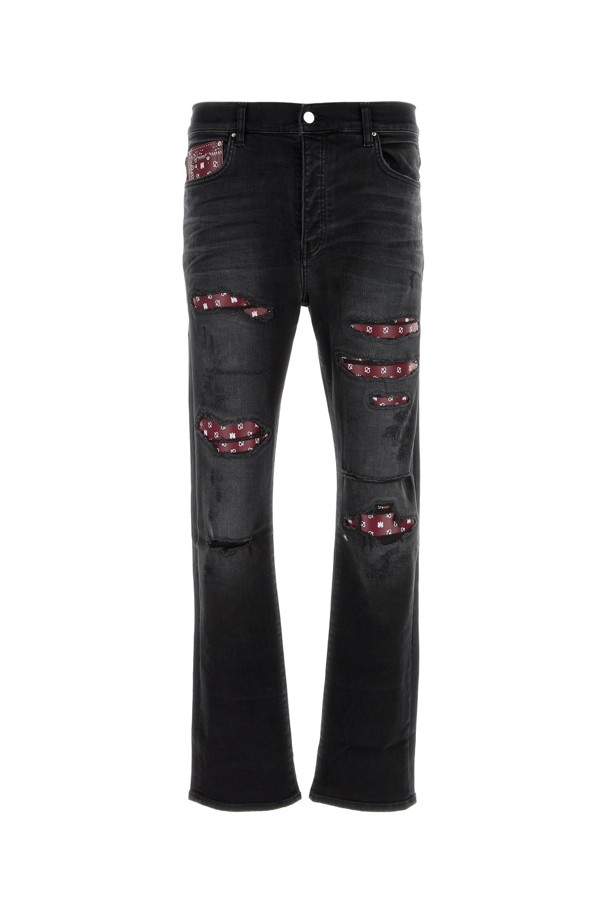 Black stretch denim jeans - 1