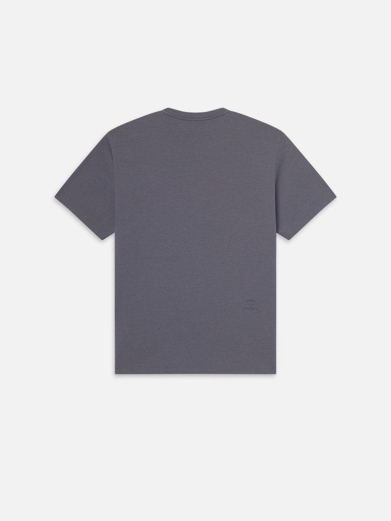 Duo Fold Tee in Smoky Blue 4