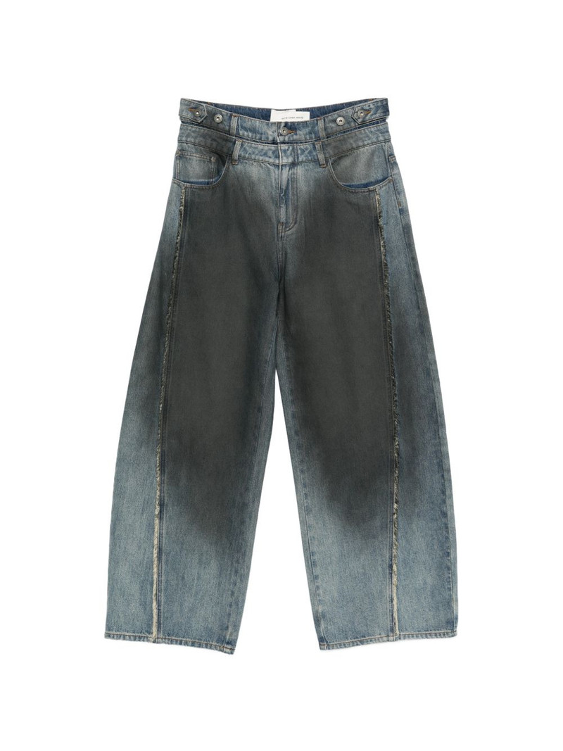 gradient-effect denim jeans 1