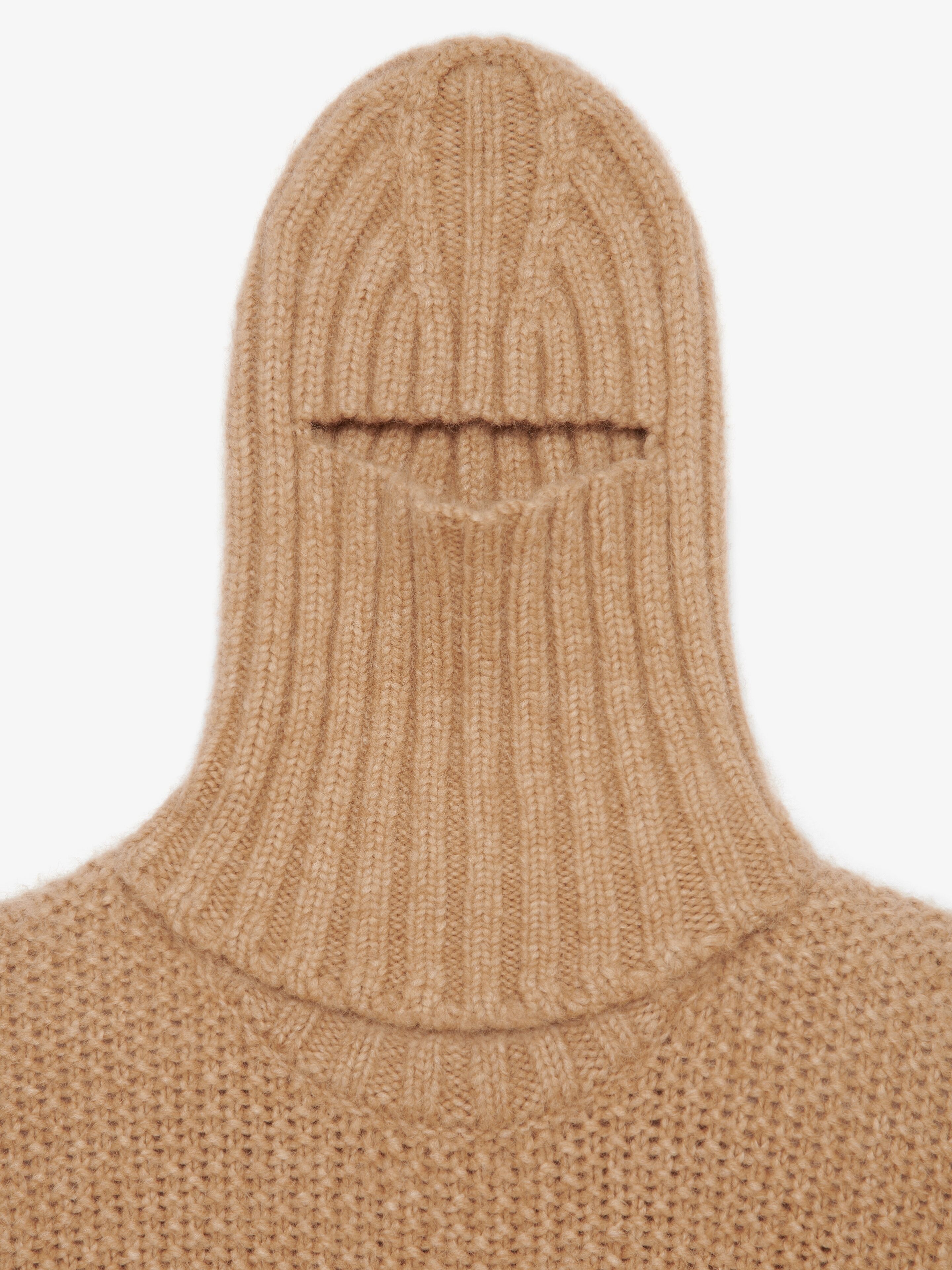 SWEATER IN BLENDED WOOL WITH BALACLAVA - 5