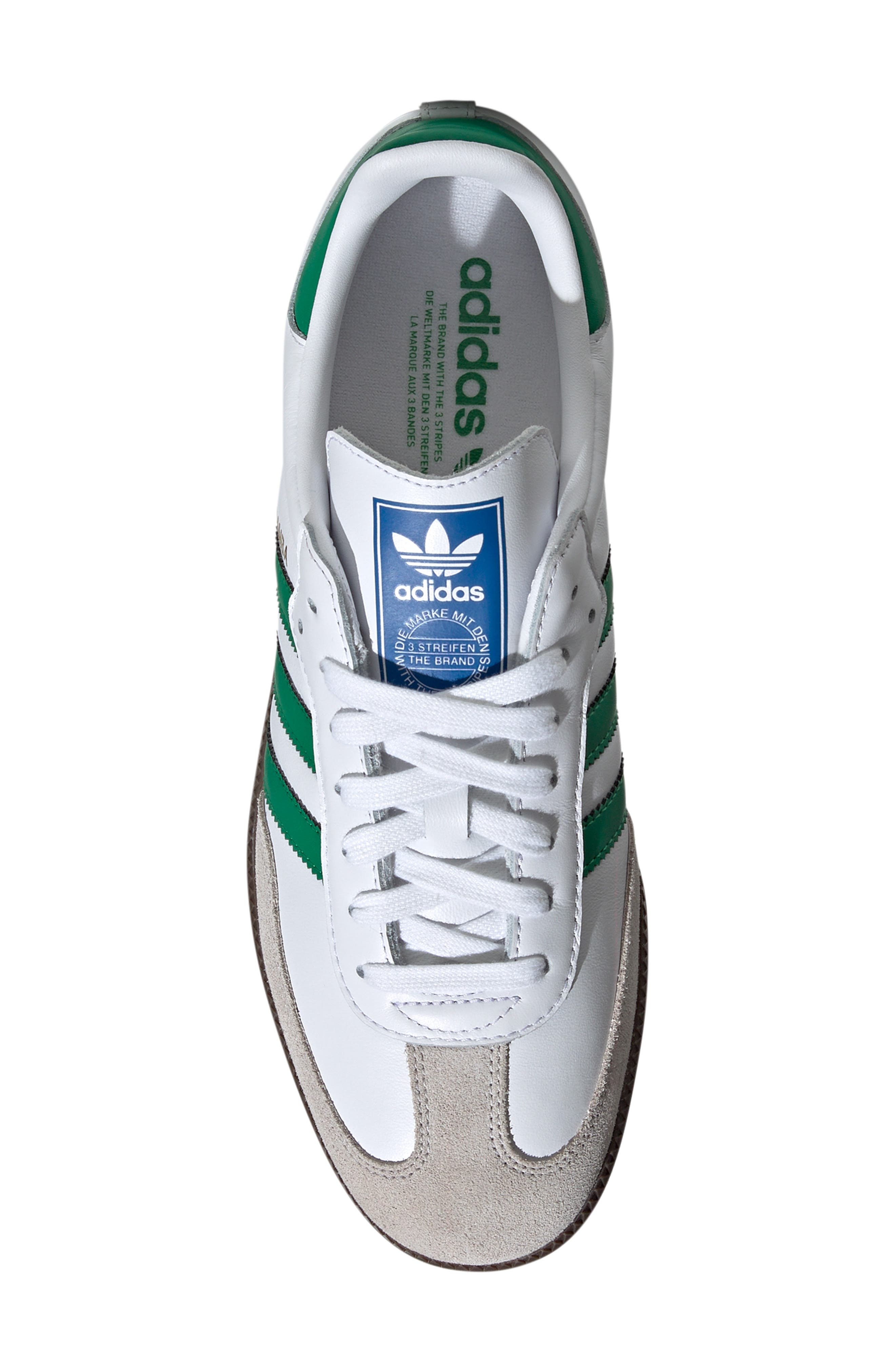 adidas Samba Sneaker in White/green/supplier Colour at Nordstrom - 4