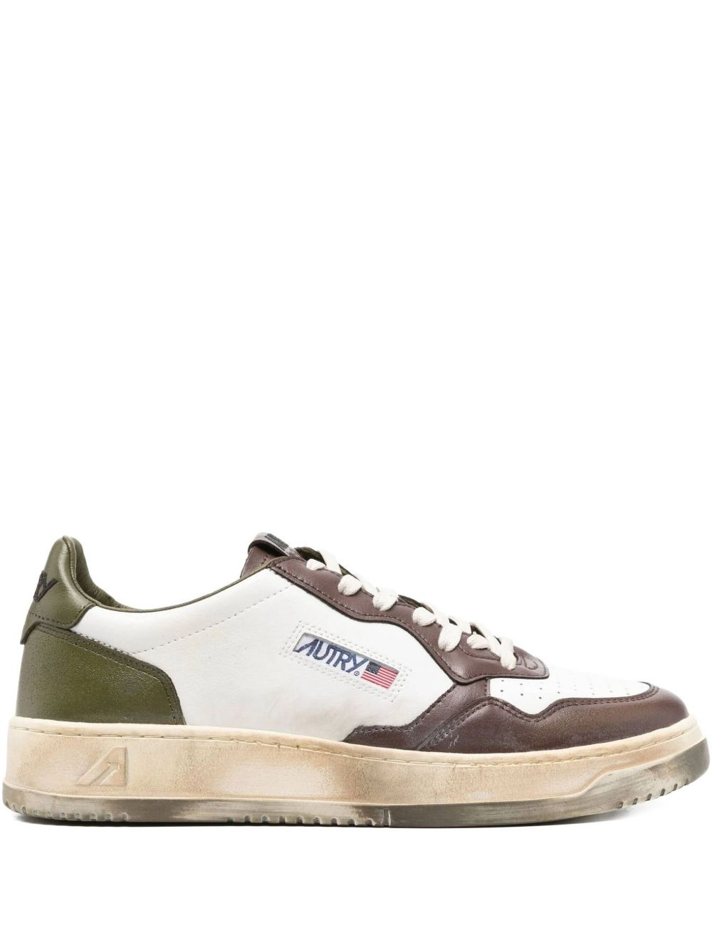 logo-patch sneakers - 1