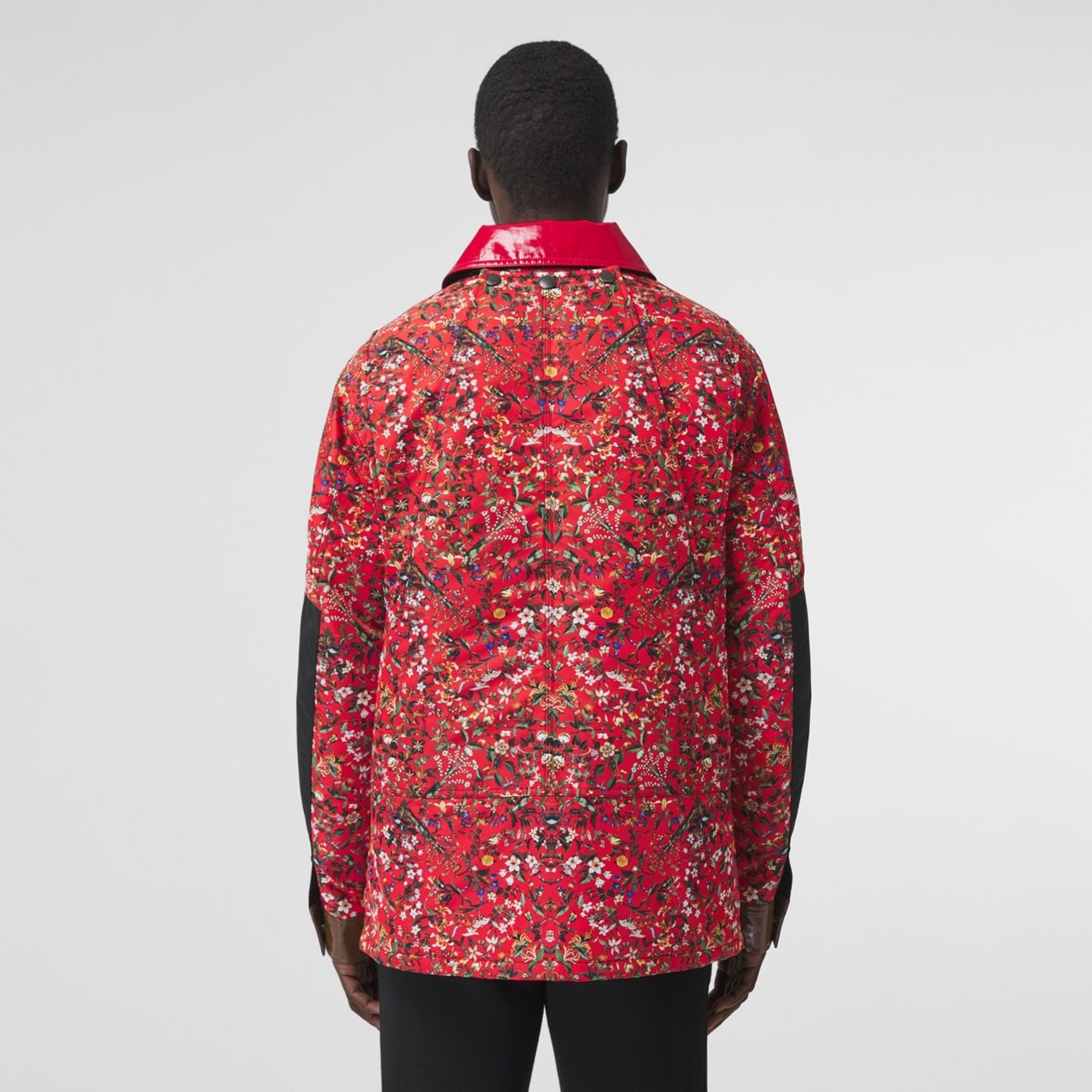 Floral Print Nylon Field Jacket - 4