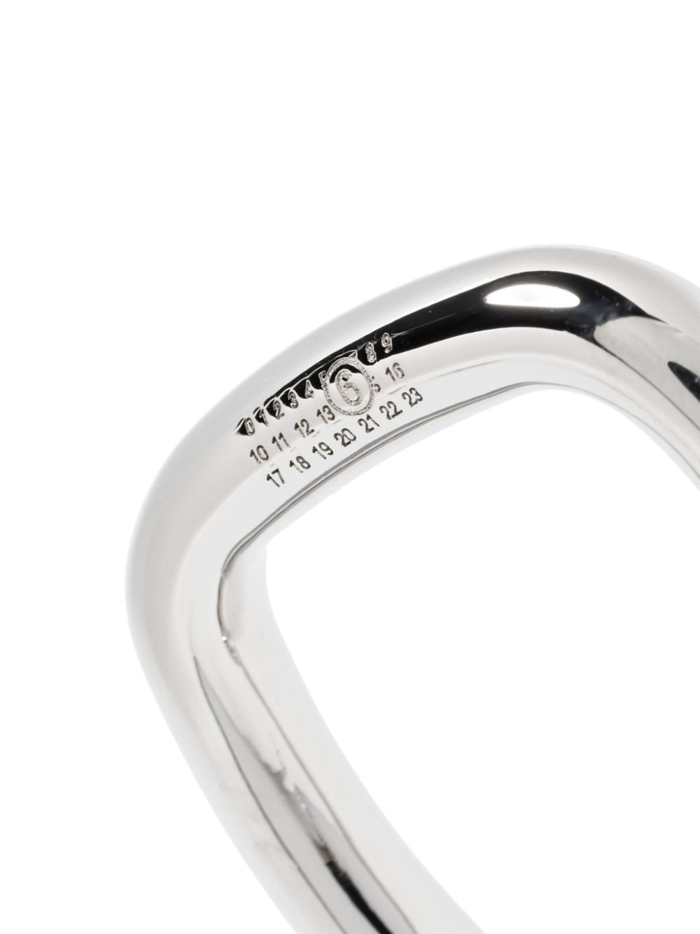 numbers-motif square ring - 3