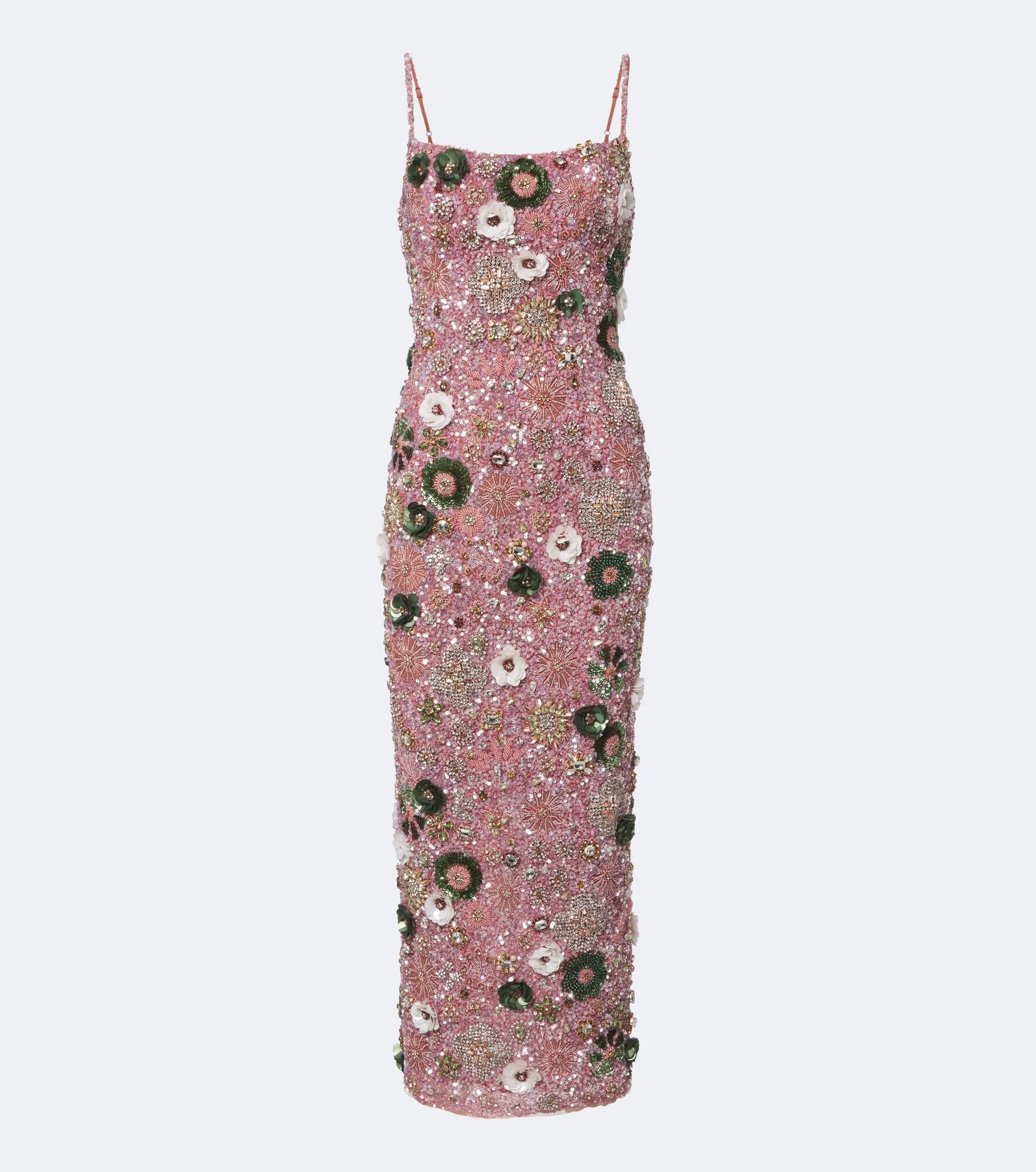 Francesca floral-appliqué corset dress - 1