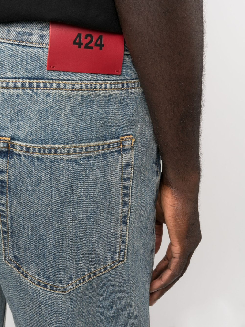 mid-rise rip-detail jeans 5
