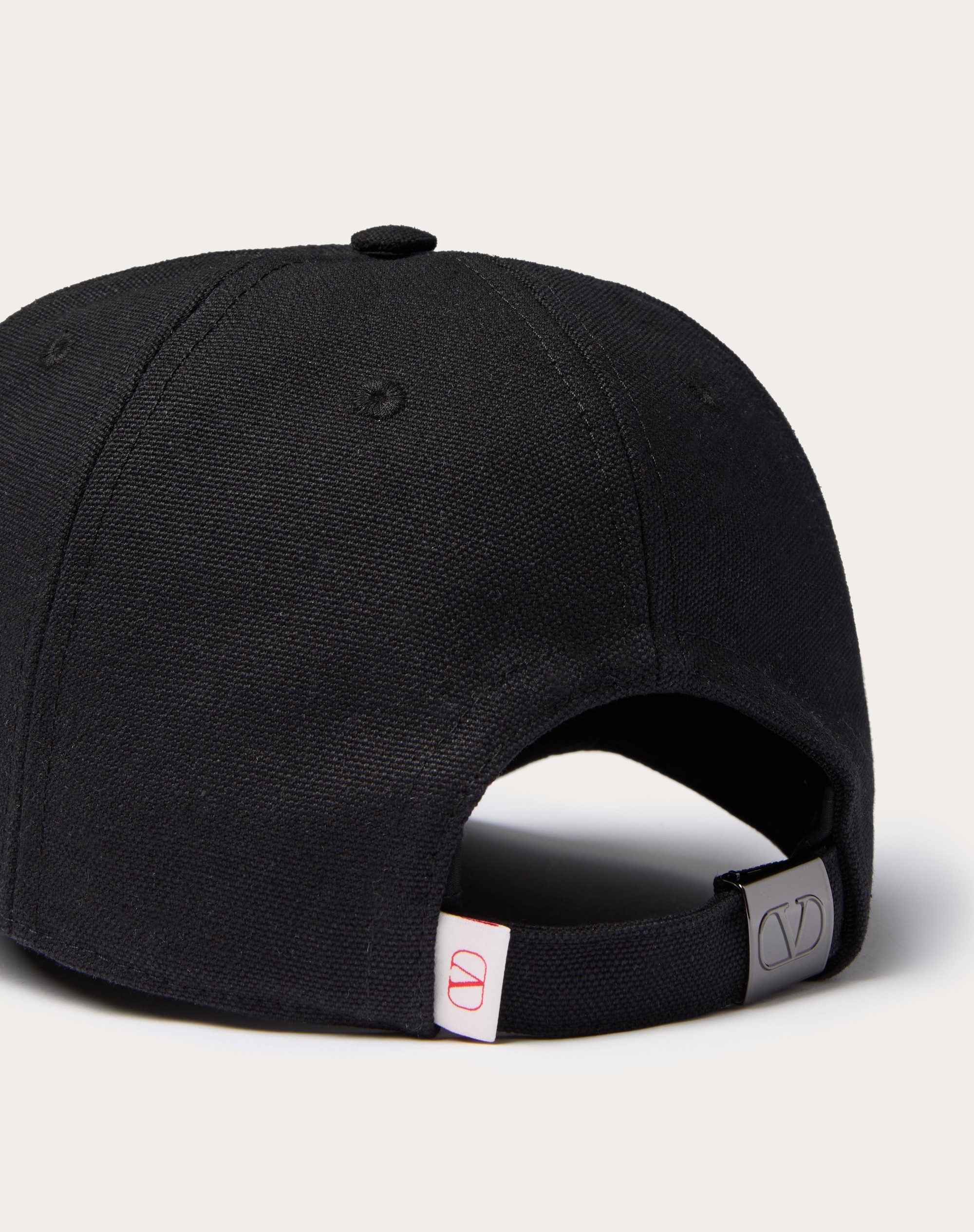 VLOGO SIGNATURE COTTON BASEBALL CAP WITH VLOGO EMBROIDERY - 4