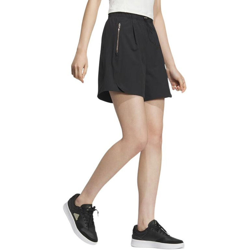 adidas (WMNS) adidas Modern Tech Shorts Asia Sizing 'Black Yellow' JI9801 outlook