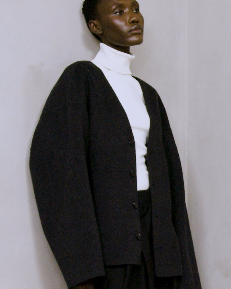 JOOL JACKET BLACK WOOL 6