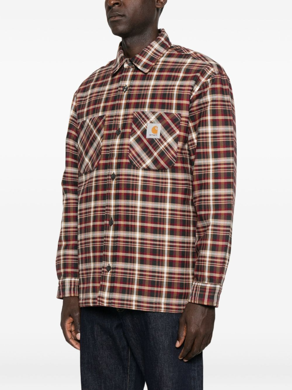 check-pattern shirt - 3