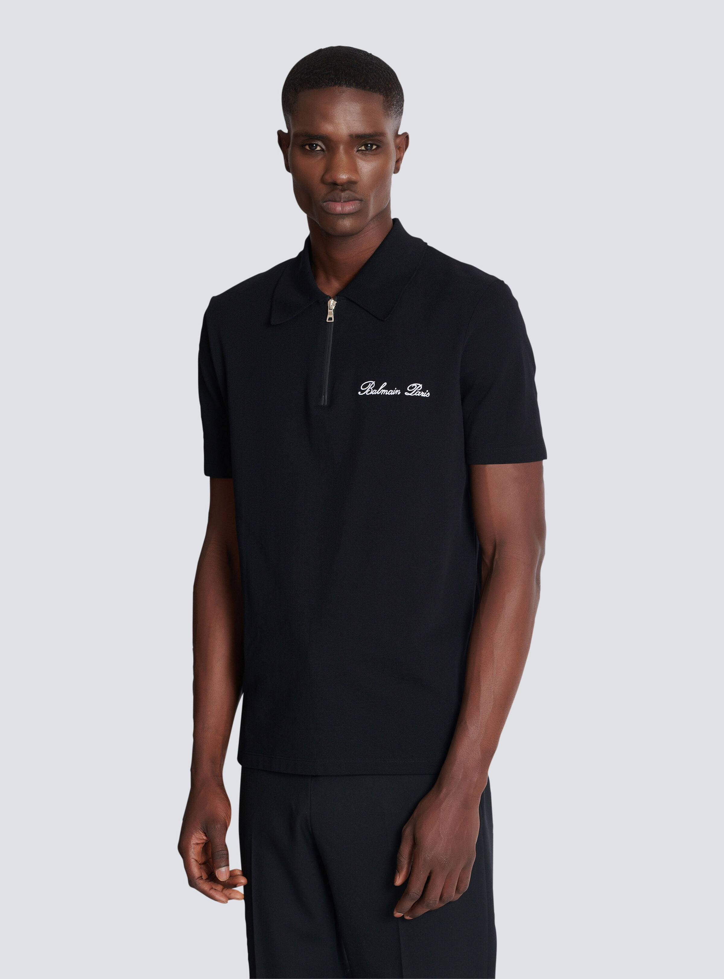 Short-sleeved polo shirt with embroidery - 6