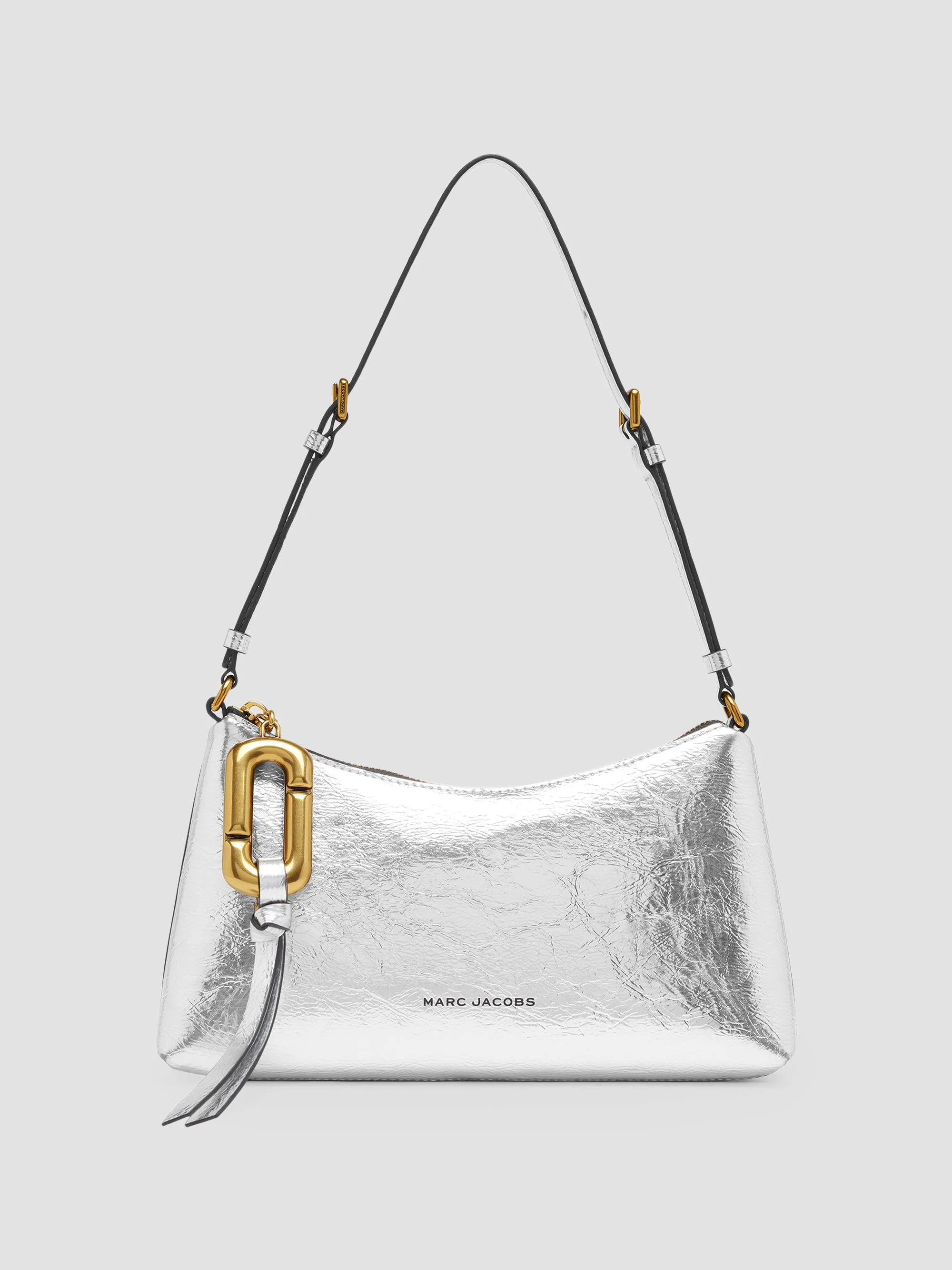 Women's Scene Metallic Convertible Mini Pouch Bag - Silver - 1