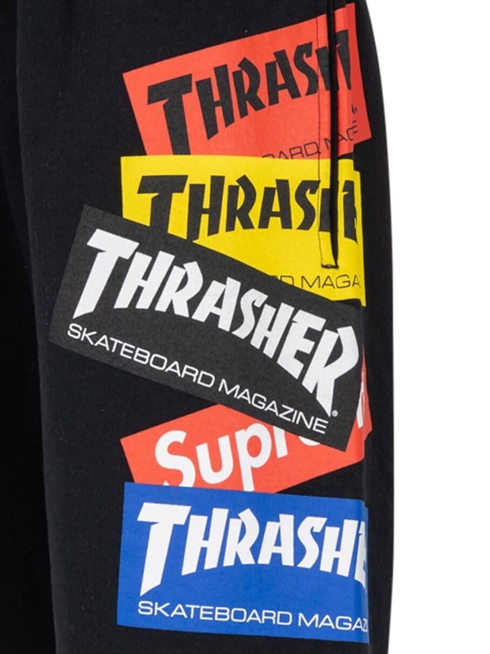 x Thrasher multi logo track shorts - 3