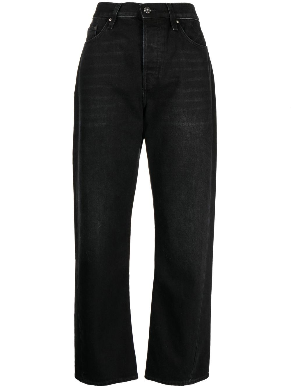 twisted seam wide-leg jeans - 1