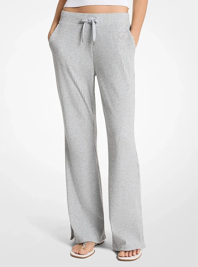 Ribbed Knit Pants - 1