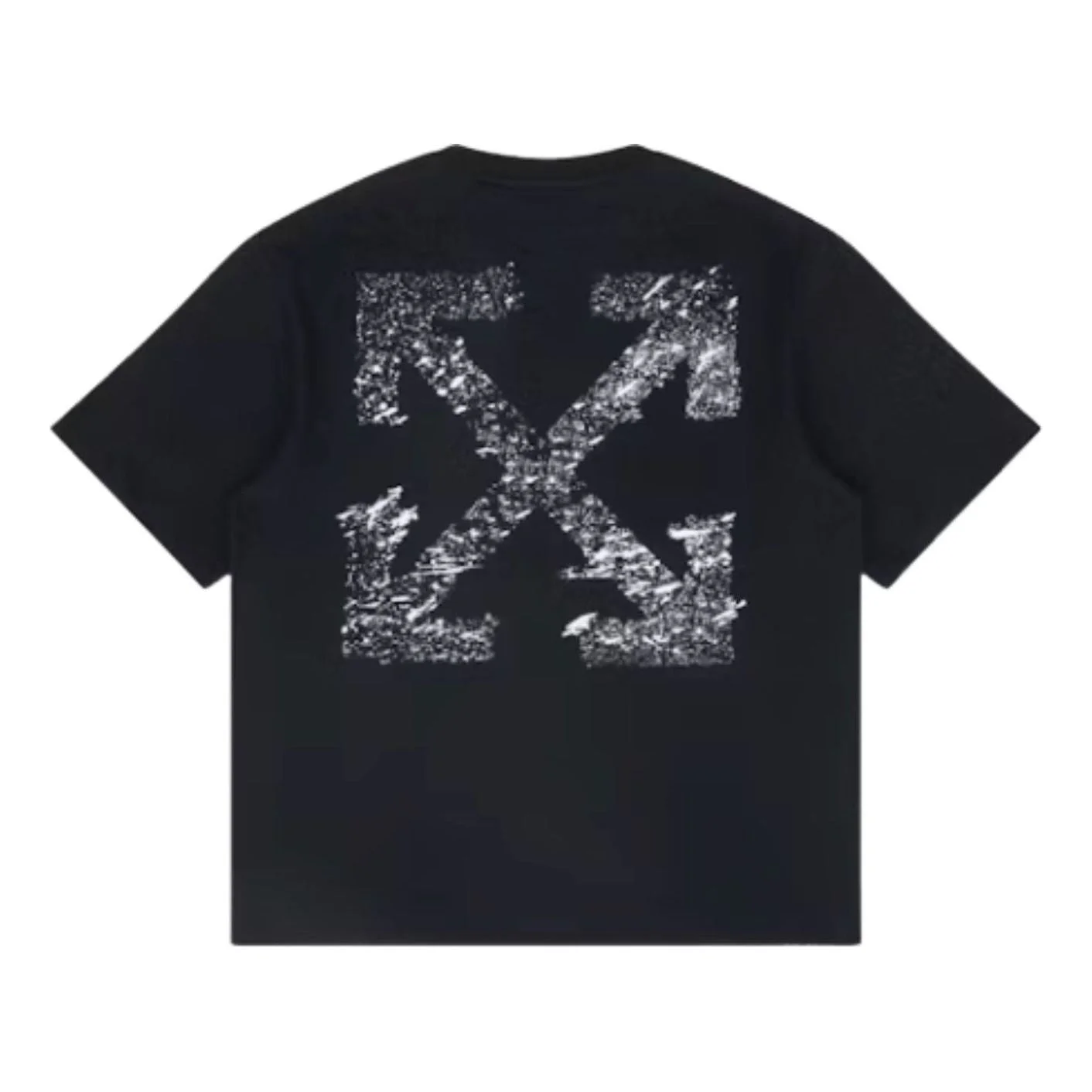 Off-White Paint Splatter Arrow Diag Fit T-Shirt 'Black' 44OWOS26T064001 - 1