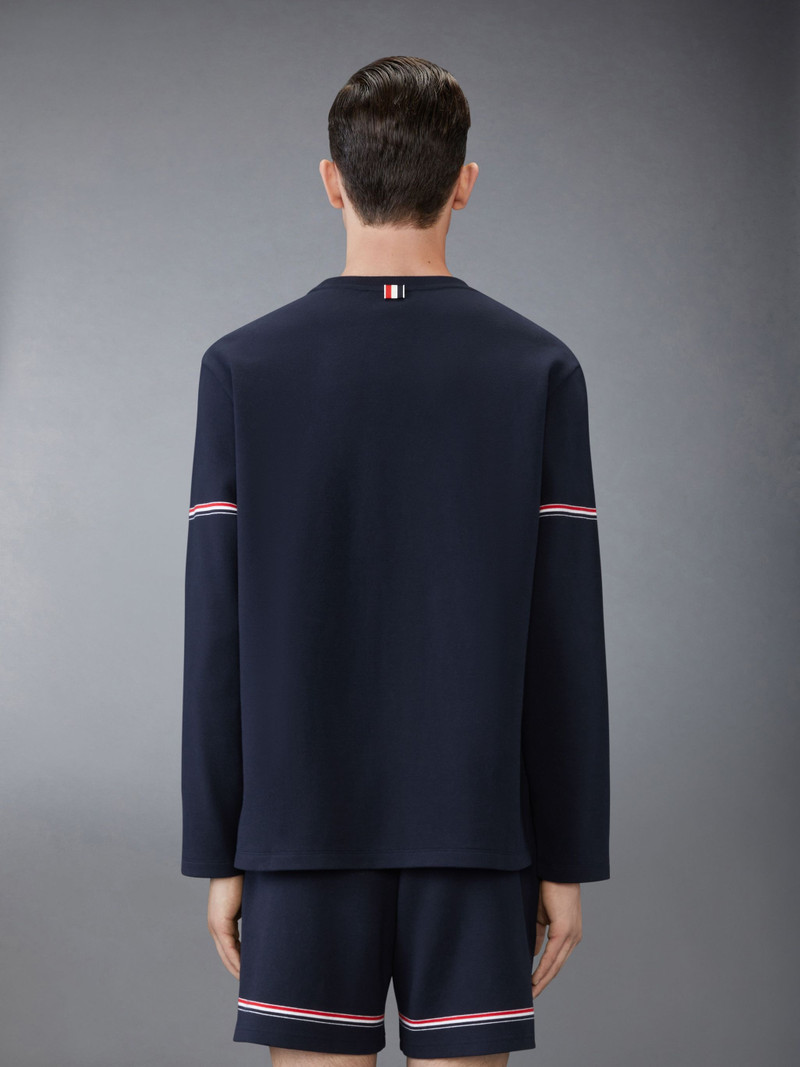 Thom Browne Cotton Rugby Long Sleeve Tee outlook