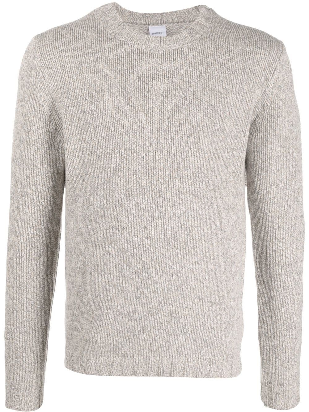 wool round-neck jumper - 1