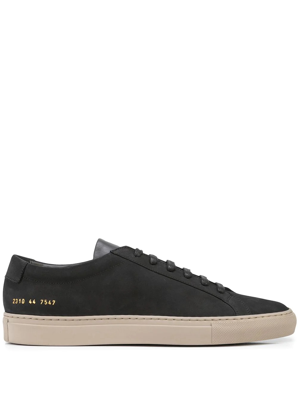 flat lace-up sneakers - 1