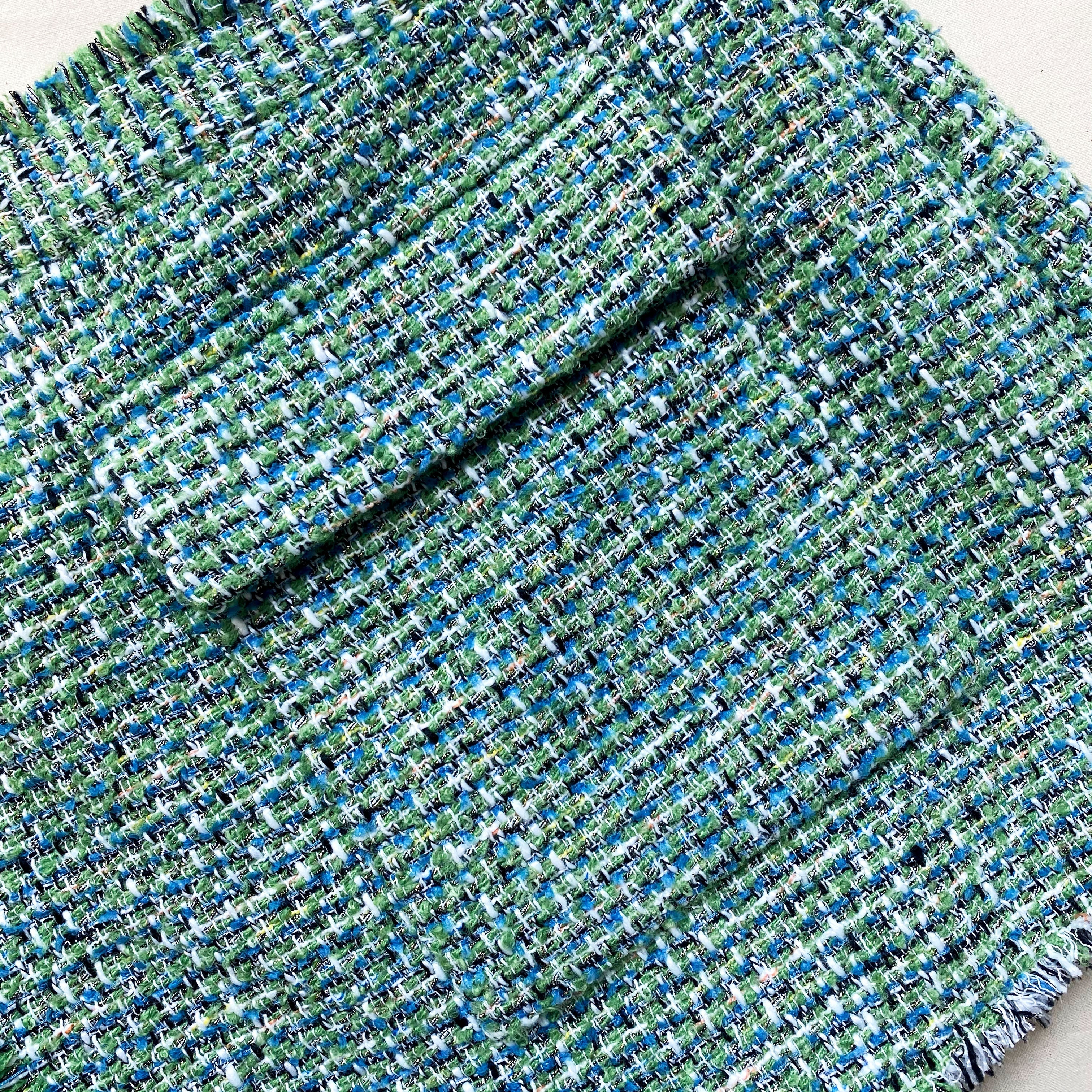 Green Bouclé Skort - 4