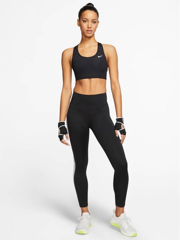 Women's Swoosh Medium Non Padded Sports Bra Black - 4