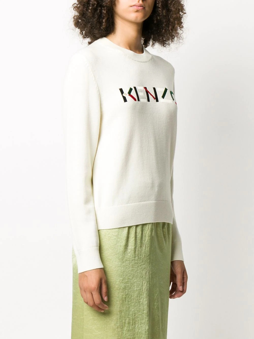 embroidered logo pullover - 3