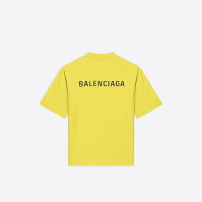 BALENCIAGA Men's Medium Fit T-shirt  in Yellow outlook