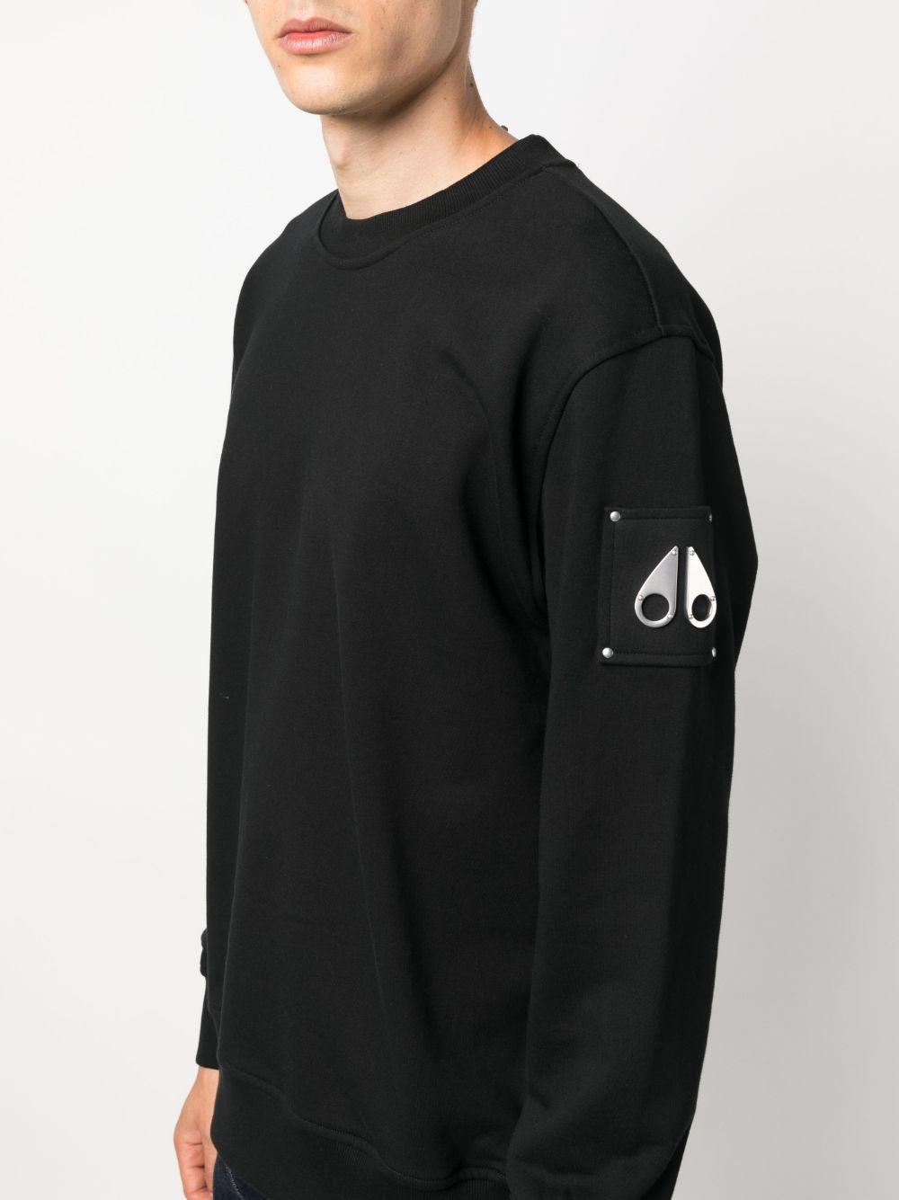 Brooklyn logo plaque cotton sweatshirt - 5