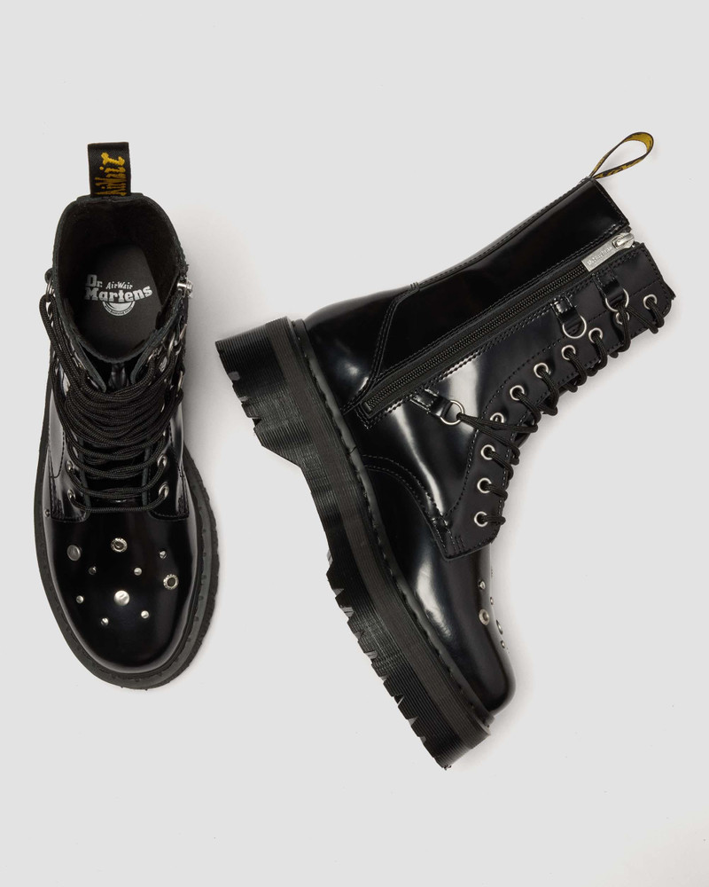 Dr. Martens JADON HI Studded Buttero Leather Platform Boots outlook