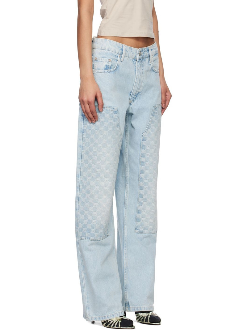 Blue Monogram Carpenter Jeans 2