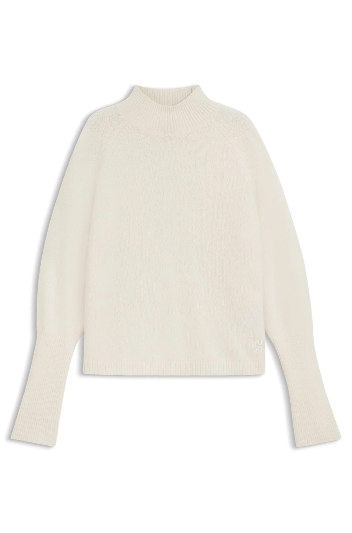 RELAXED-FIT MOCK-NECK SWEATER IN A WOOL BLEND - 1