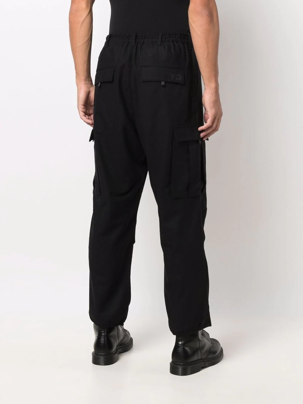 wool-blend cargo pants - 4